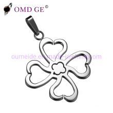 Fashion Flower Jewelry Steel Necklace Pendant